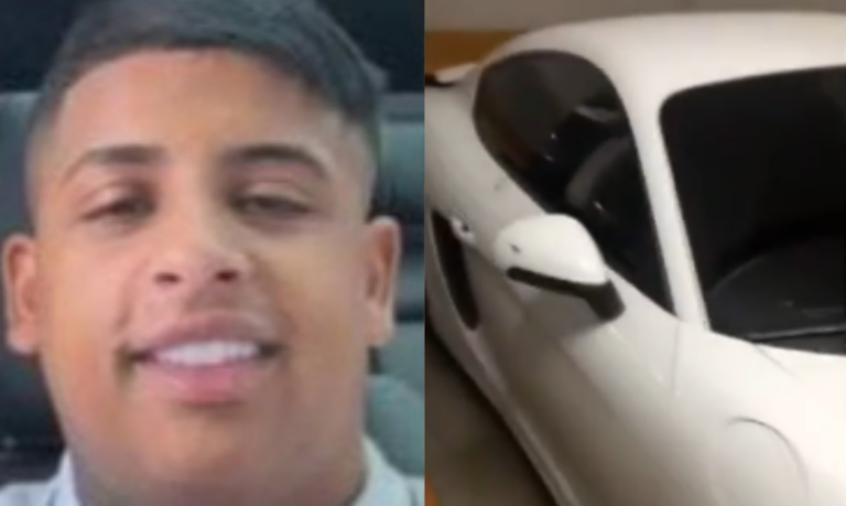 Motorista de porsche que chutou cabeça de idoso em Praia Grande abandona veículo em SP e segue foragido