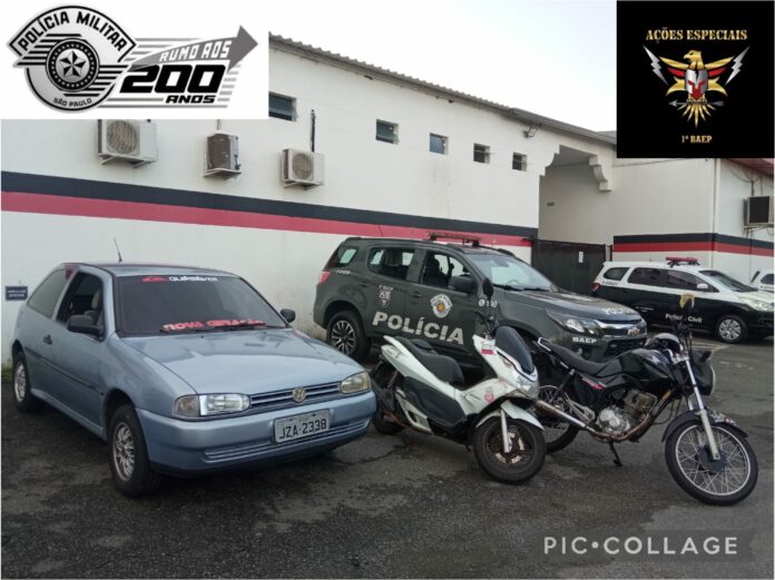 PM atende caso de violência doméstica e mulher é presa com veículos furtados