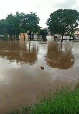 Água invade casas após Ribeirão dos Toledos transbordar em Santa Bárbara D'Oeste