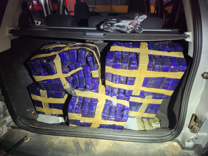 Mulher é presa com 170 tijolos de maconha na rodovia Santos Dumont