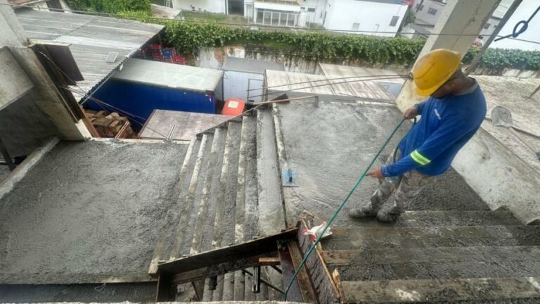 Construção de nova escola municipal em Santos entra na reta final