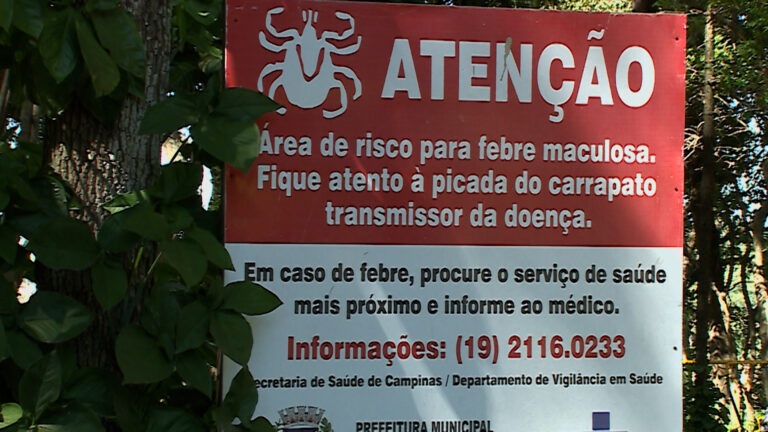 Campinas registra novo caso de febre maculosa