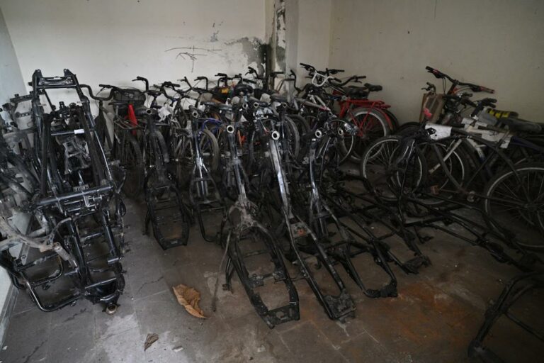 Mais de 150 quadros de motos cortadas e outras peças são encontradas em desmanches ilegais em Santos