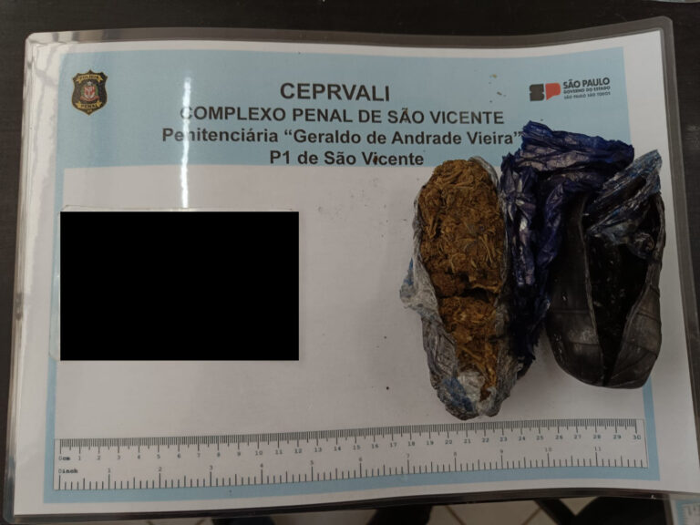 Polícia Penal de São Vicente impede entrada de droga no cárcere