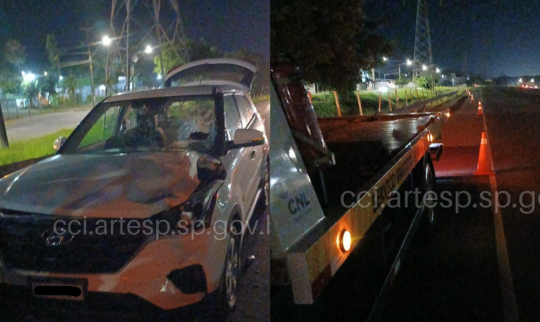 Pedestre morre atropelado por carro em rodovia do litoral de SP