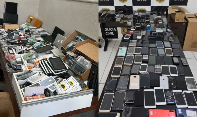“10 mil aparelhos apreendidos”: Operação contra esquema de receptação de celulares roubados é realizada na Baixada Santista e SP