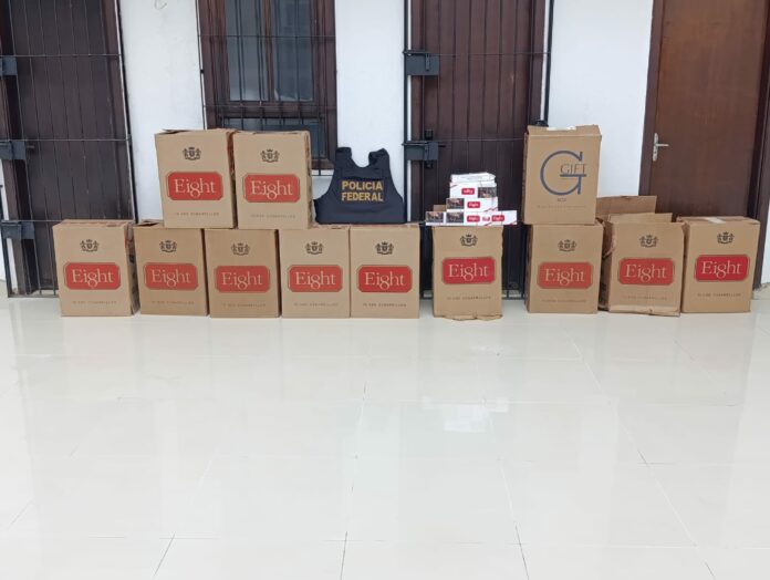 Carga de cigarros é apreendida pela Polícia Federa em Roseira