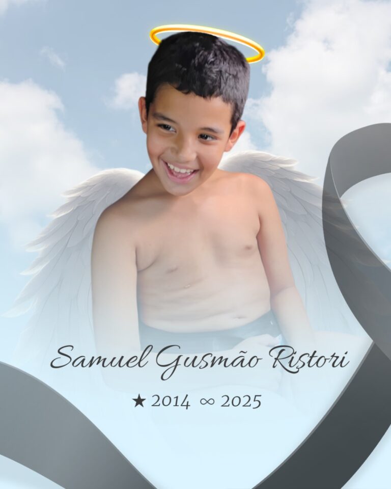 Ele estava desaparecido desde a tarde de domingo (23), quando fugiu de casa por volta das 15h, no bairro Dom Pedro 1º, também na região sul de São José. Criança com autismo não verbal severo, Samuel vestia apenas camisa vermelha e cueca quando saiu de casa.