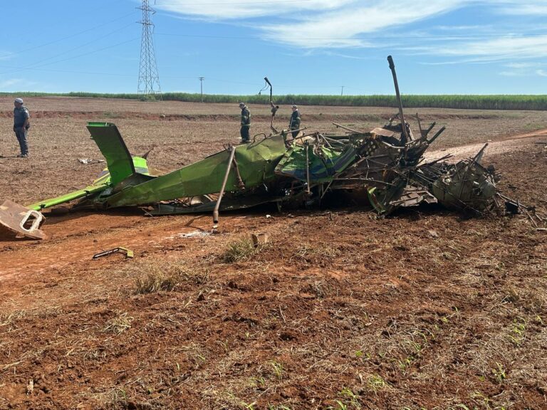 Homem morre após queda de aeronave em canavial da região