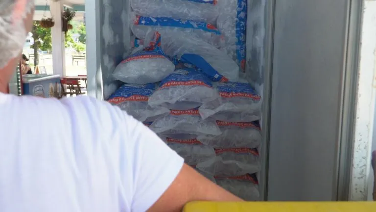 Prefeitura finaliza Operação de Fiscalização Sanitária descartando 874 kg de gelo impróprio