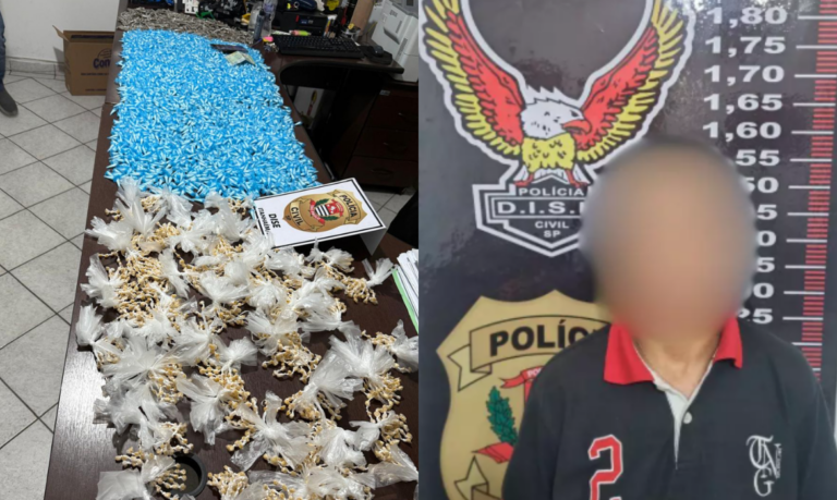 Motorista de aplicativo é presa transportando mais de 6 mil porções de drogas em Mongaguá