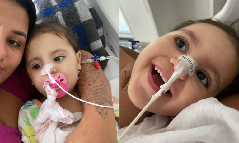 Menina de 2 anos sofre sequela no cérebro após descarga elétrica em Santos; Família pede ajuda