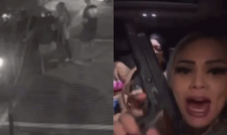 Loira do conversível reage a tentativa de assalto e pega arma de ladrão em Guarujá; VÍDEO