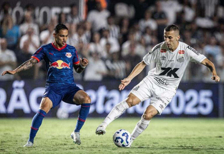 Santos cai para o Bragantino na Vila com ‘lei do ex’ dupla e segue no Z4
