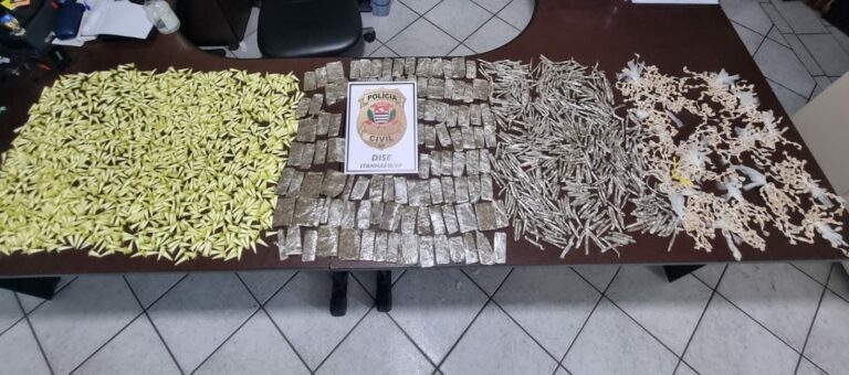 Mais de 3 mil porções de drogas são apreendidas em casa de traficante durante operação policial em Itanhaém