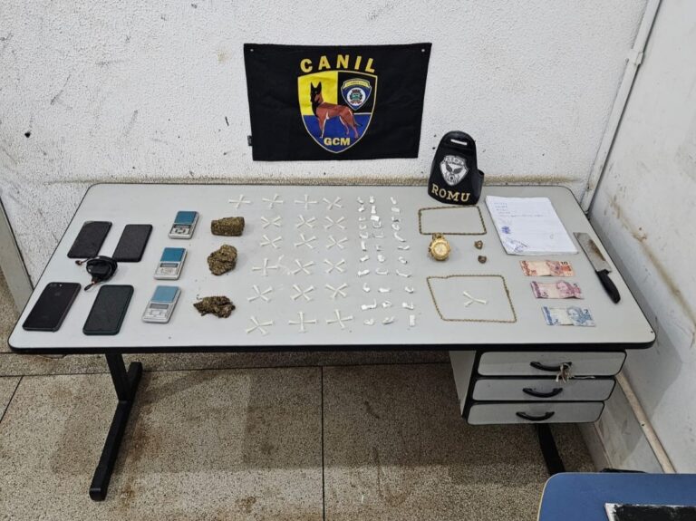 Homem é preso em flagrante enquanto dormia em colchão recheado de drogas no Jardim Aeroporto