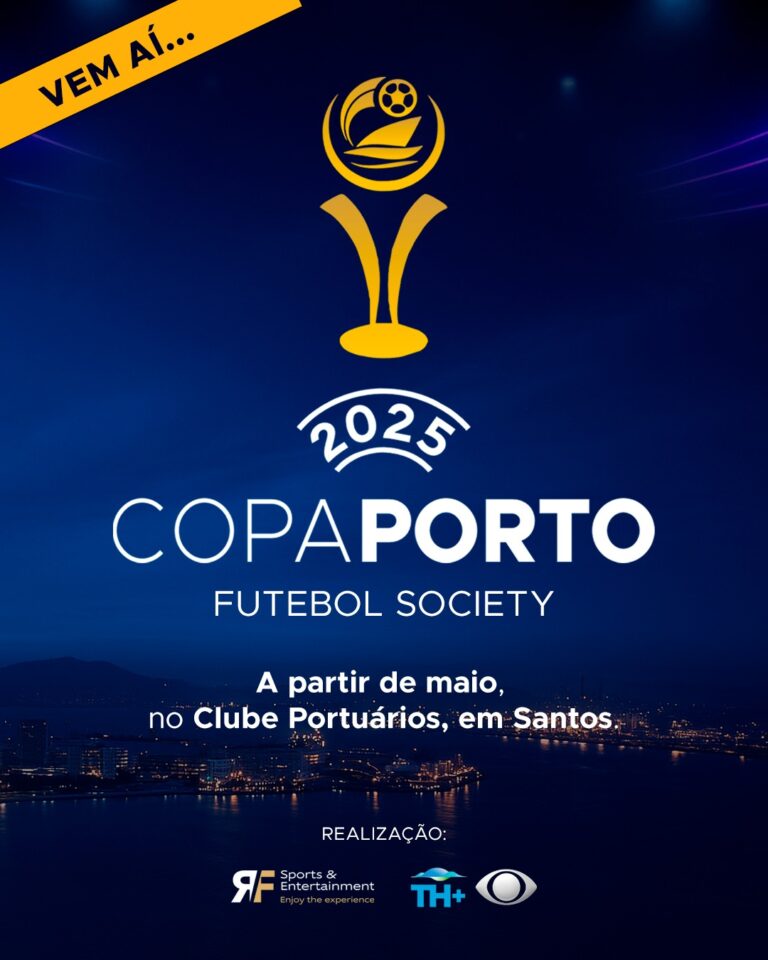 Edição 2025 da Copa Porto de Futebol Society será realizada a partir de maio no Clube Portuários, em Santos