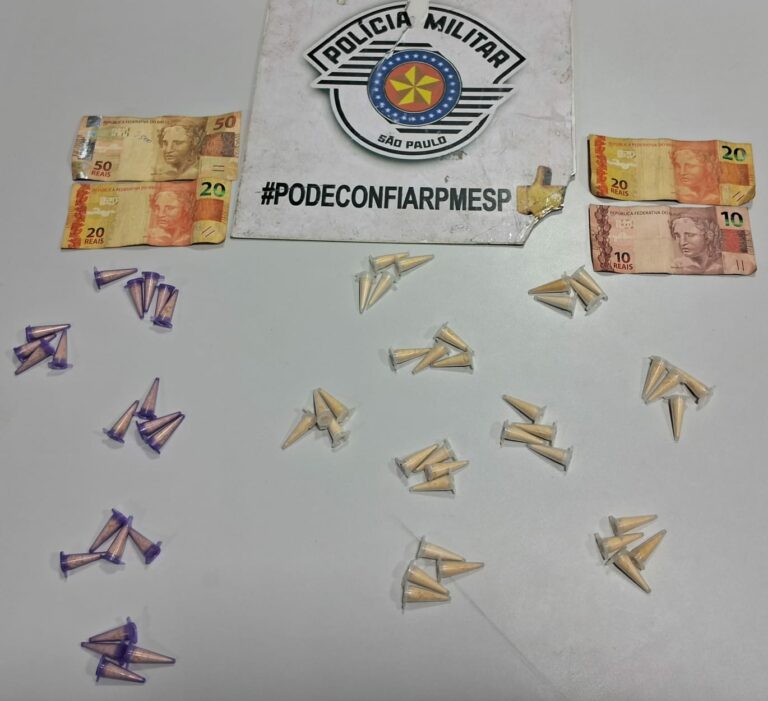 Polícia Militar prende casal por tráfico de drogas em Lorena