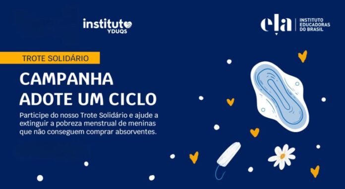 Instituto Yduqs e Instituto Ela arrecadam absorventes para combater a pobreza menstrual