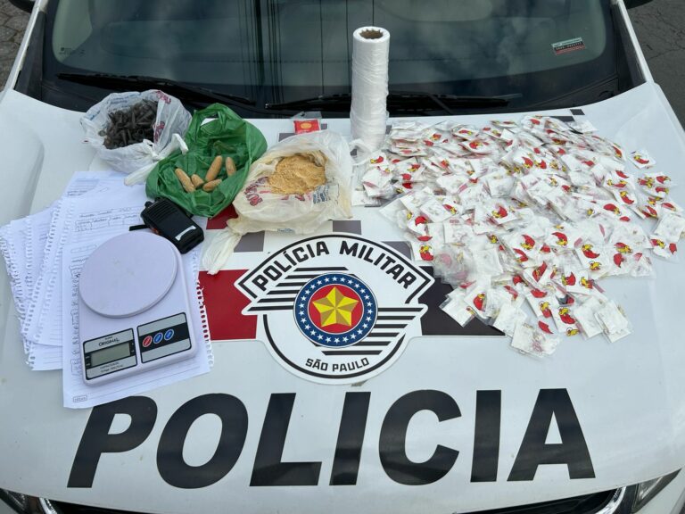 Homem é preso por tráfico de drogas em Guaratinguetá; mais de 700g de entorpecentes foram apreendidos