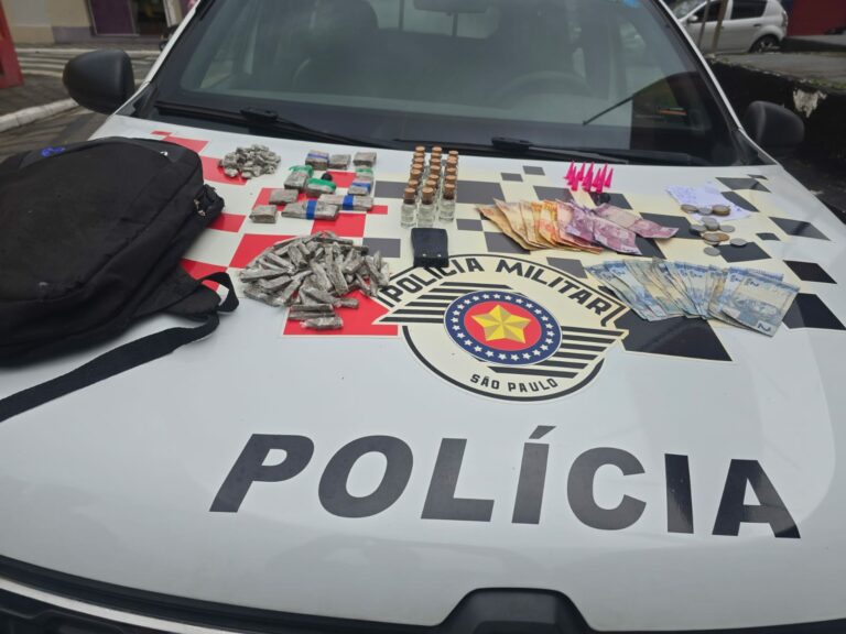 Adolescente é apreendido com drogas e rádio comunicador em trailer de lanches em Caçapava