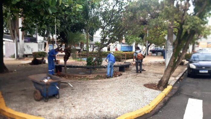 prefeitura-intensifica-acoes-de-limpeza-em-pracas-e-bairros-de-aracatuba Foto: Reprodução