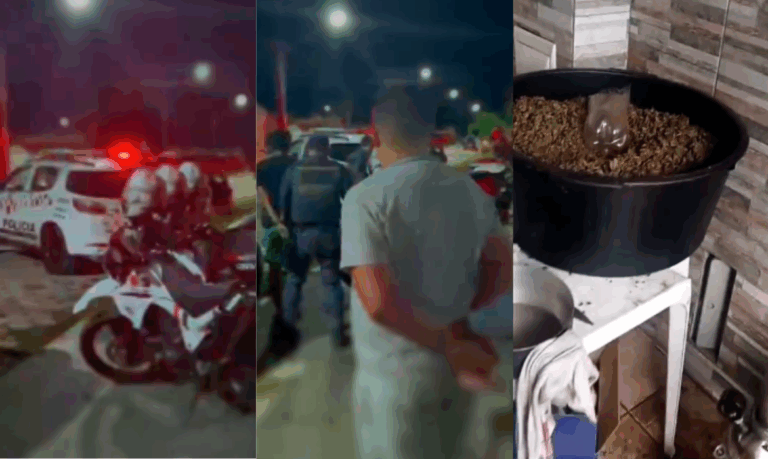 Laboratório clandestino de drogas é desmantelado pela PM e oito homens são presos em Peruíbe