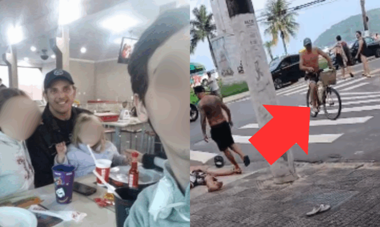 Homem morre após ser agredido com barra de ferro em São Vicente e agressor é procurado; Veja o vídeo