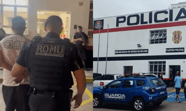 Homem pede ajuda após ser agredido pela esposa a marteladas, mas acaba preso em Santos