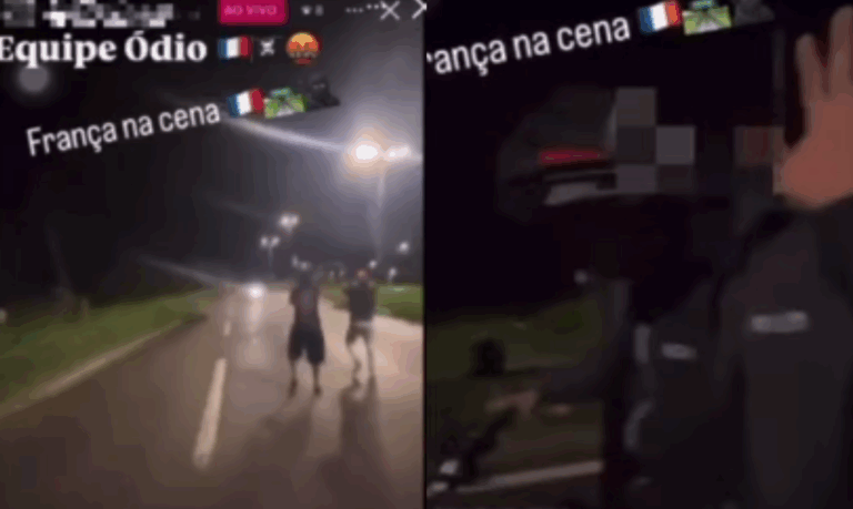 Ladrões armados fazem ‘live’ durante roubo de moto em Bertioga; Veja o vídeo