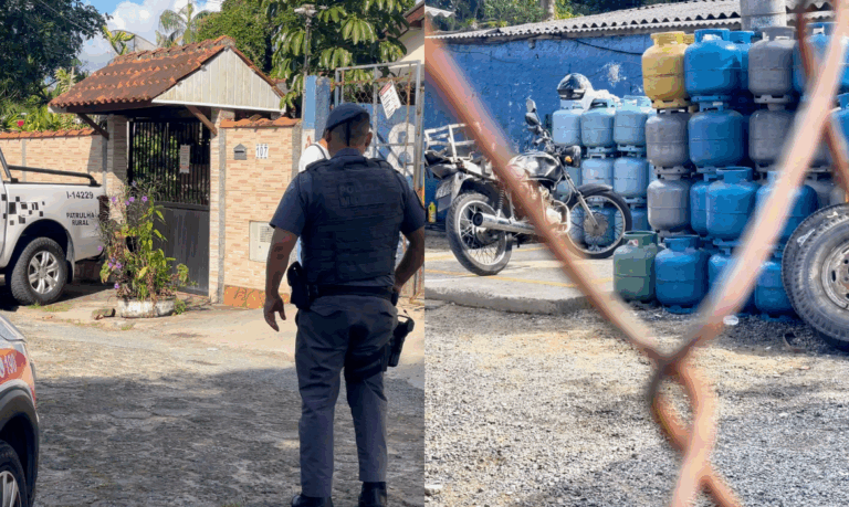 Depósito clandestino de gás que funcionava em frente a uma escola de Cananéia é interditado