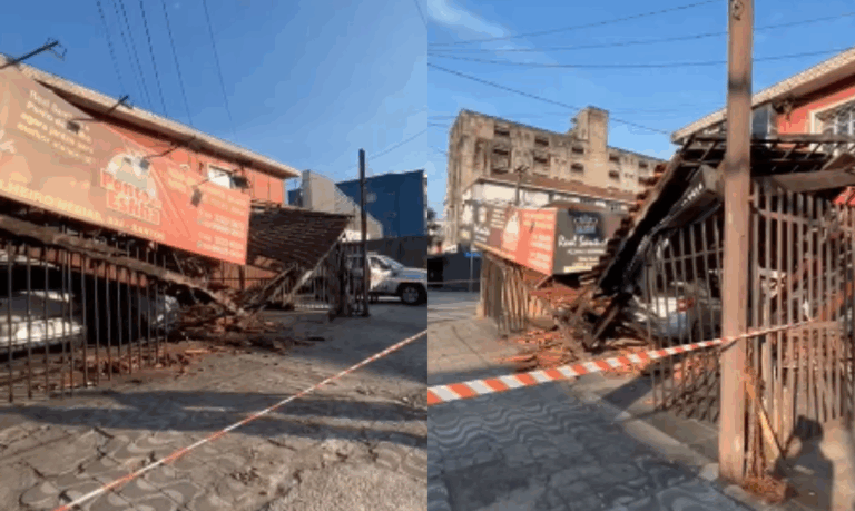 Motorista perde controle da direção e atinge comércios em Santos; VÍDEO