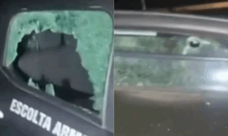 Vigilantes da escolta armada são alvejados por criminoso em linha ferroviária de São Vicente; VÍDEO