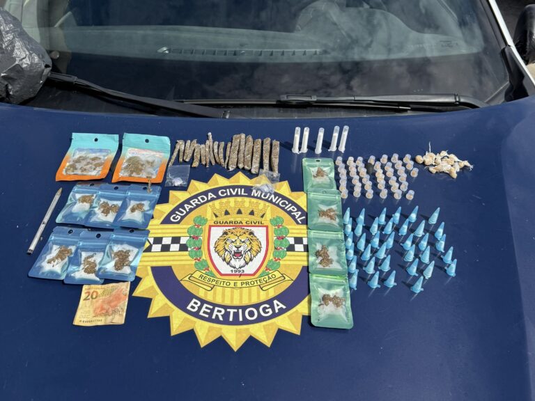 GCM de Bertioga realiza apreensão de drogas durante ronda escolar em Bertioga