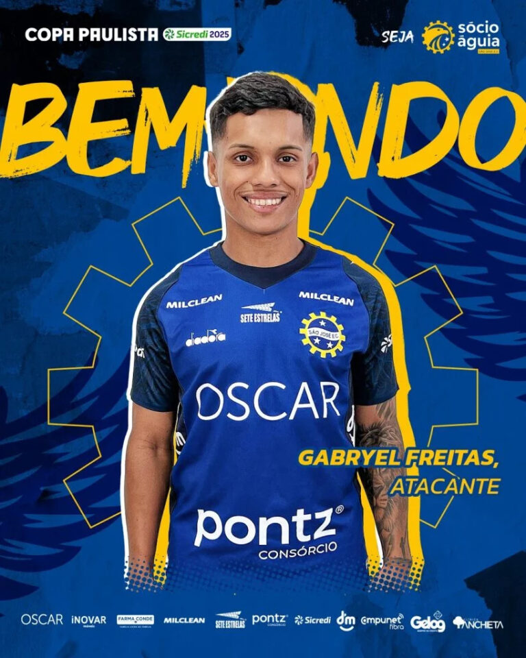São José anuncia contratação do atacante Gabryel Freitas, ex-Oeste