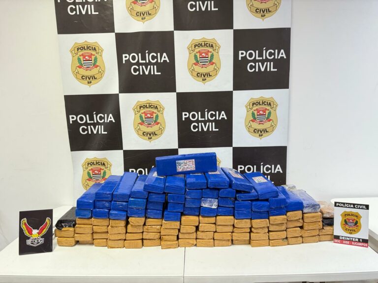 Polícia apreende mais de 90 kg de maconha e prende homem por tráfico em São José