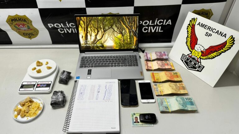 Empresário é preso com crack e mais de R$ 5 mil em apartamento no Centro de Americana