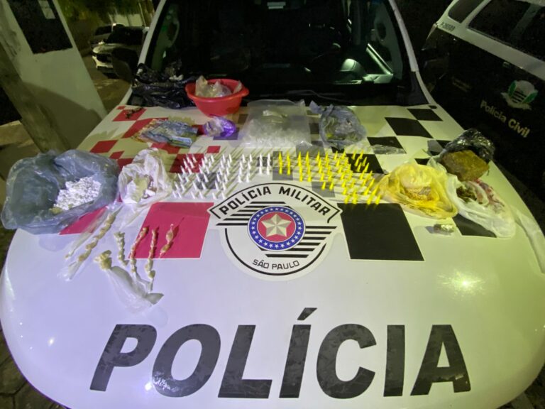 Homem é preso com mais de 100 porções de drogas em Aparecida