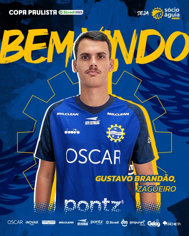 São José anuncia Gustavo Brandão como novo zagueiro para a disputa da Copa Paulista