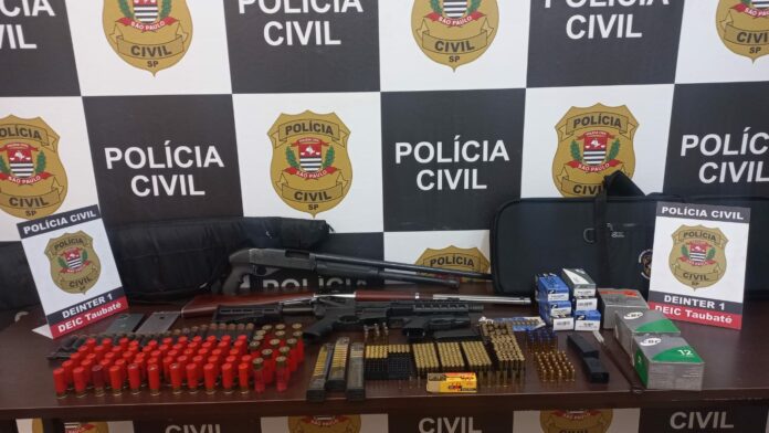 Homem é preso com arsenal irregular durante investigação de duplo homicídio em Taubaté
