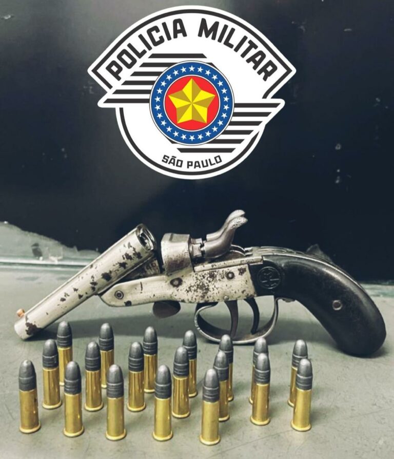 Dupla é presa com revólver em São José