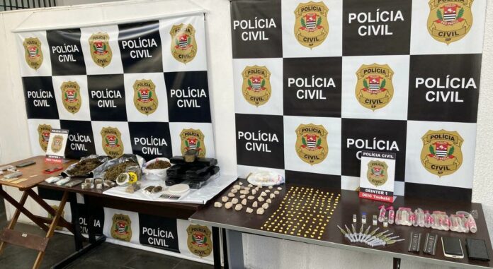 Polícia Civil prende grupo por tráfico de drogas e venda de anabolizantes em Taubaté