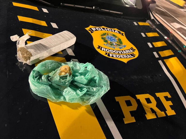 PRF apreende drogas e prende dois homens na Dutra, em Jacareí