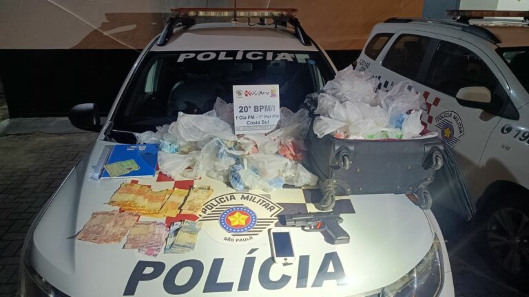 Polícia prende mulher por tráfico de drogas e apreende mais de 4 mil porções de entorpecentes em São Sebastião