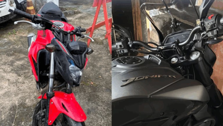 Polícia Civil recupera motos roubadas em São Vicente e identifica suspeitos