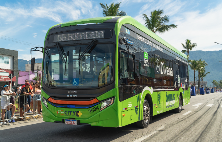 BERTIOGA: Boraceia ganha reforço na mobilidade com dois novos ônibus 100% elétricos