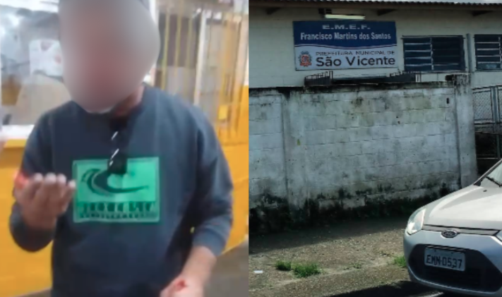 Professor é acusado de importunar sexualmente cinco alunas em escola municipal de São Vicente; VÍDEO