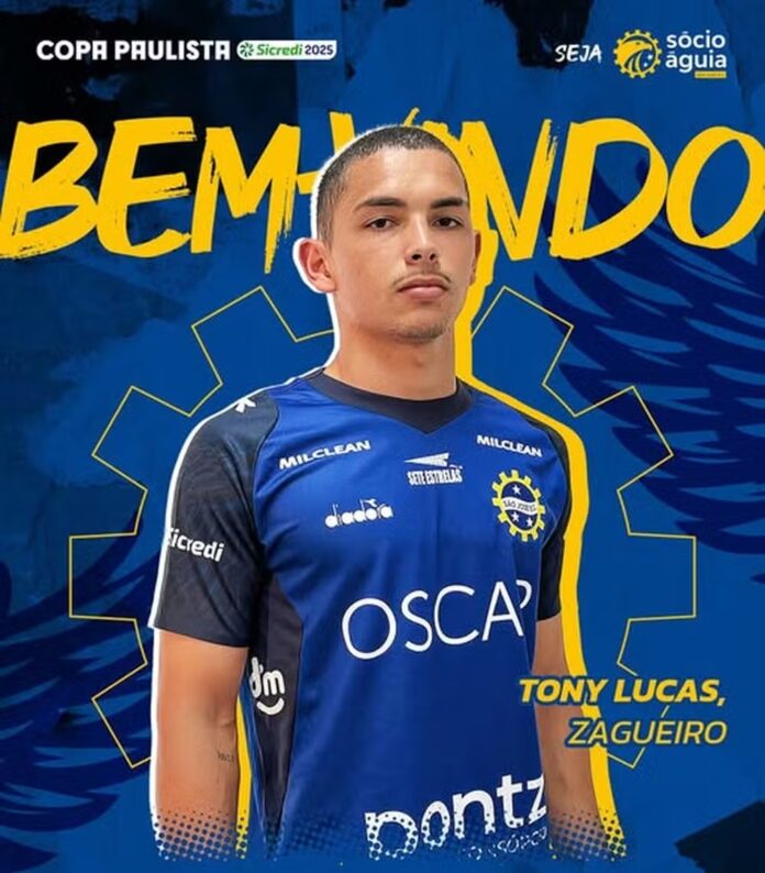 São José anuncia contratação do zagueiro Tony Lucas para a disputa da Copa Paulista