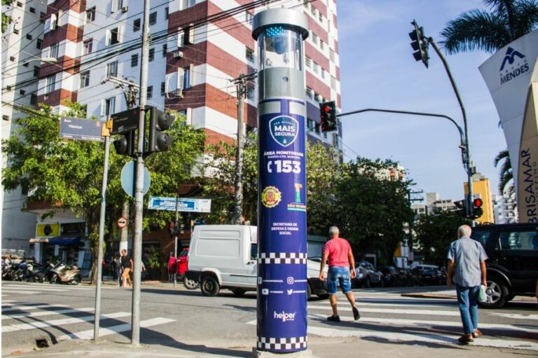 Mulher aciona botão do pânico após homem quebrar medida protetiva e GCM de São Vicente intervém