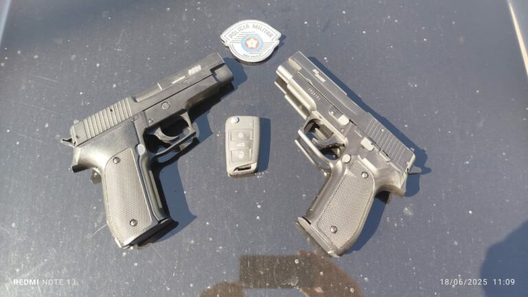 Homens em saída temporária são presos após roubo de carro em Hortolândia